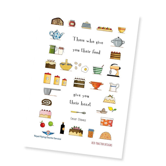 Food From The Heart Tea Towel