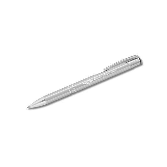 RFDS Silver pen on a white background