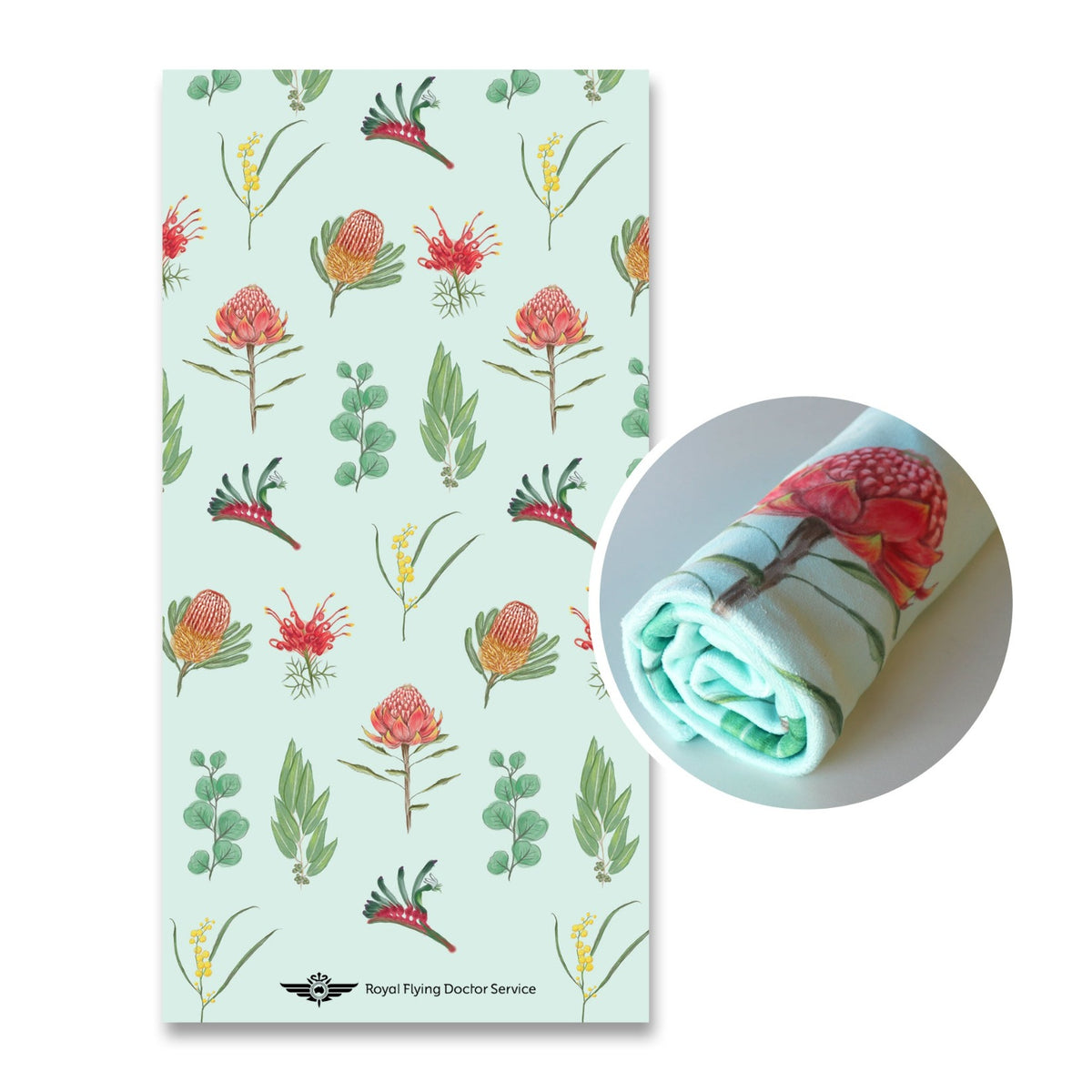 Native Flower Beach Towel