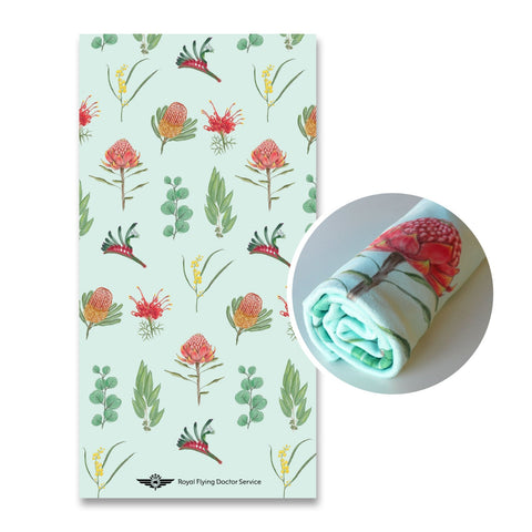 Native Flower Beach Towel