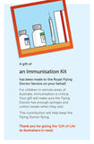 Gift of Life Cards: Immunisation